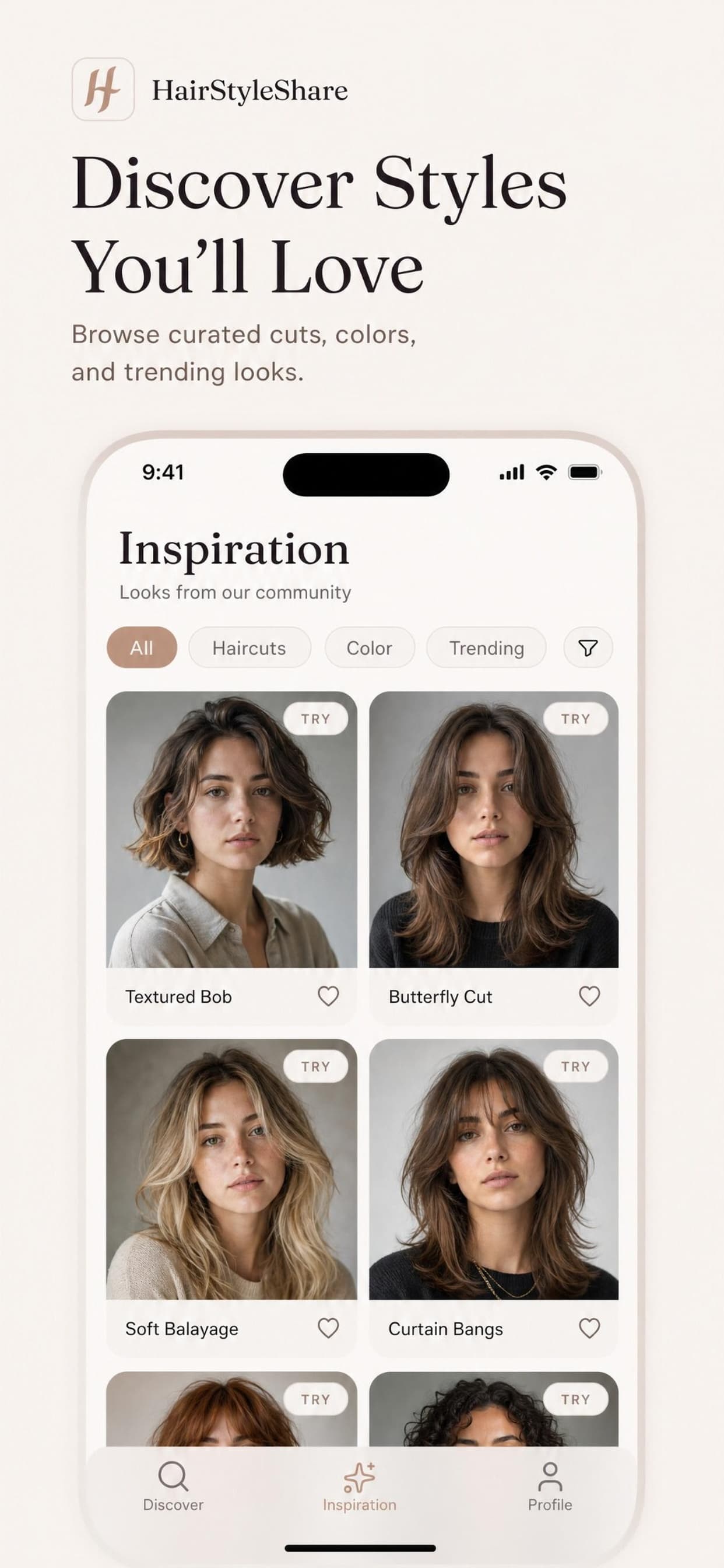 HairStyleShare — Inspiration and browsing looks